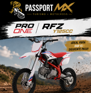 Moto minicross Pro One RFZ Y125 color rojo