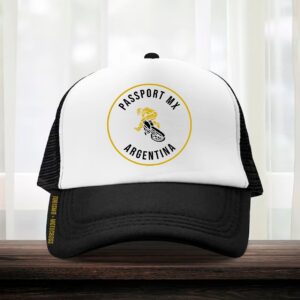 Gorra trucker PMXA color blanco